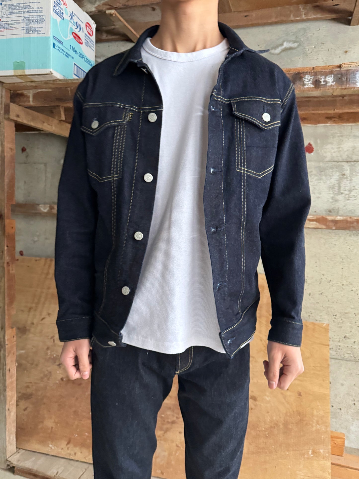 児島産スポーティデニムジャケット　受注オーダー　毎月末に集計　※発送までに2か月頂きます。